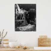 Poster Descente de la Croix par torchlight - Rembrandt (Cuisine)