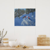 Poster Descente de la Morzine de la Sledge (Cuisine)