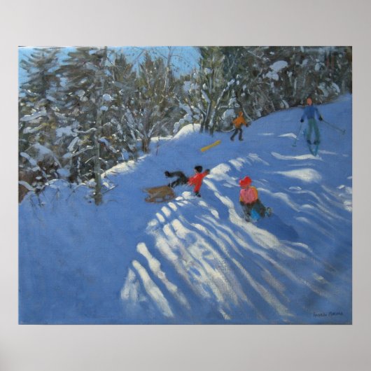 Poster Descente de la Morzine de la Sledge (Devant)