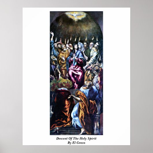 Poster Descente De L'Esprit Saint Par El Greco (Devant)