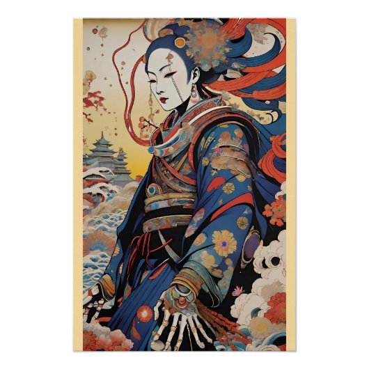 Poster Descente d'hiver - Ken Gage Surreal Art (Devant)