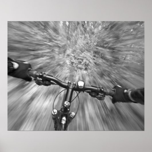 Poster Descente d'une section de buff du singletrack (Devant)