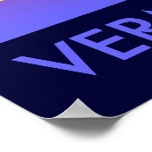 Poster descente ski vermont (Coin)