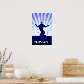 Poster descente ski vermont (Cuisine)