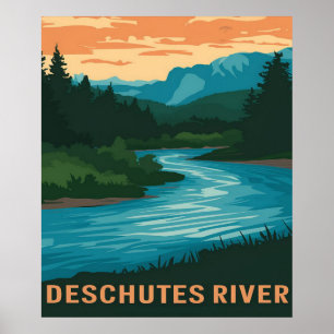 Poster Deschutes River Oregon