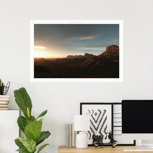 Poster Désert (Bureau à domicile)