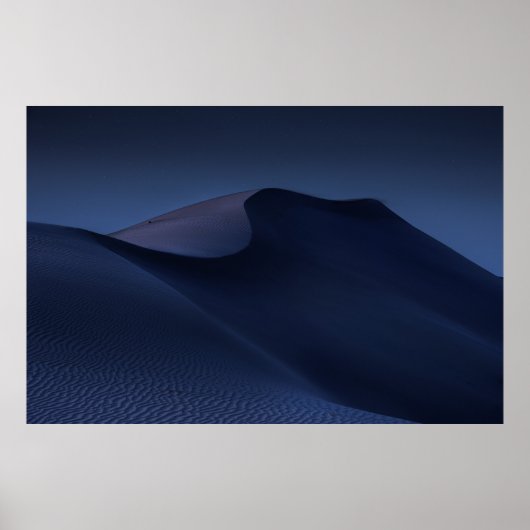 POSTER DÉSERT ABSTRAIT LA NUIT (Devant)