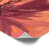 Poster Desert Bird Southwestern Landscape Wall Art (Coin)