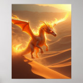 Poster Desert Blaze Fire Dragon (Devant)