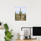 Poster Desert Cactus 16x20 Imprimer Mur Art Décor (Bureau à domicile)
