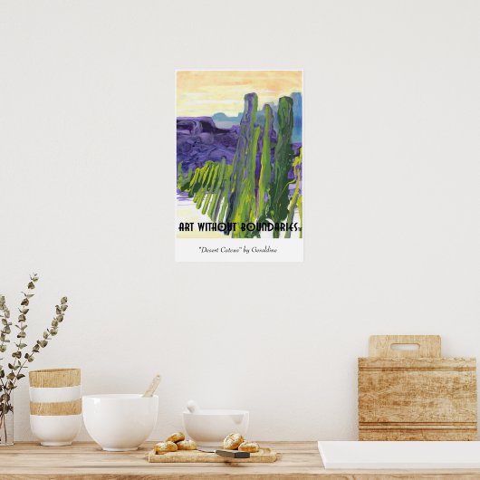 Poster : "Desert Cactus" de Geraldine (Cuisine)