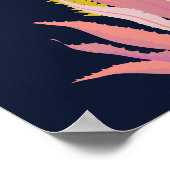 Poster Desert Chic : Pastel Cactus Bloom (Coin)