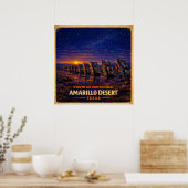 Poster Désert d'Amarillo Centenaire du Texas (Cuisine)