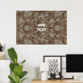 Poster Désert de Camouflage (Bureau à domicile)