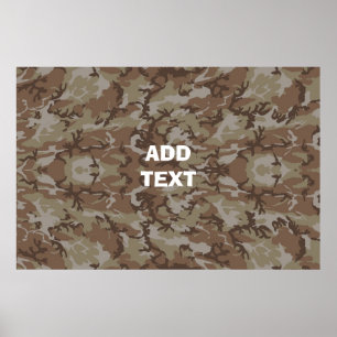 Poster Désert de Camouflage