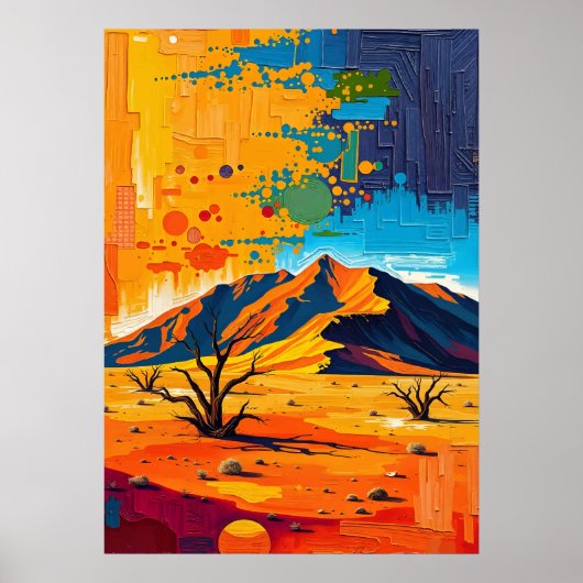 Poster Désert de Namib - Dunes intemporelles d'or (Devant)