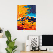 Poster Désert de Namib - Dunes intemporelles d'or (Bureau à domicile)