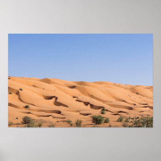 Poster désert de Wahiba Sands - Oman (Devant)