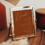 Poster Désert de Whimsical | Menu des boissons Mariages e<br><div class="desc">Ce désert fantaisiste | terracotta mariage boissons affiche de menu est parfait pour votre simple rustique western beige et terre cuite mariage des tons de terre. La palette de couleurs de saumons neutres est vintage au sud-ouest avec une touche rétro moderne. Le script est une délicate calligraphie minimaliste manuscrite qui...</div>