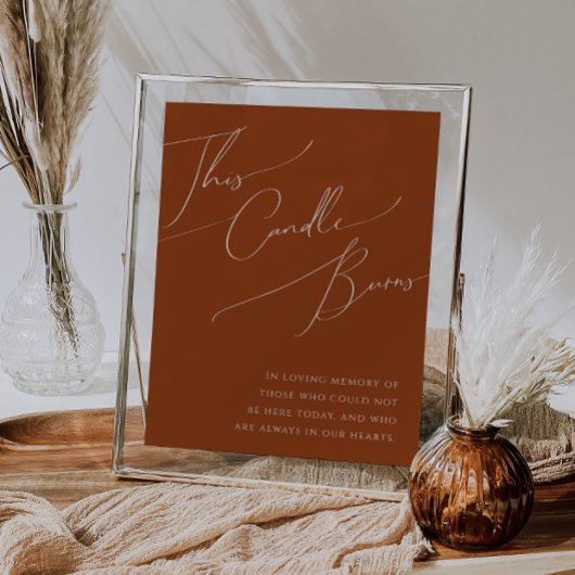 Poster Désert de Whimsical | Terracotta Cette Bougie Brûl