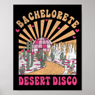 Poster Desert Disco Bride Squad Bride Party Bachelorette