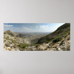 Poster Désert du Chihuahuan Vista dans les cavernes Carls