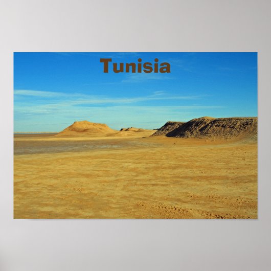 Poster Désert du Sahara, Tunisie (Devant)