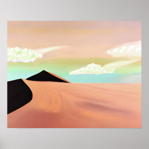 Poster Désert du Sud-Ouest avec Dunes Art minimaliste