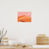 Poster Desert dunes minimalist landscape (Cuisine)