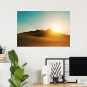 Poster Desert Dunes Sunset Mood Art (Bureau à domicile)