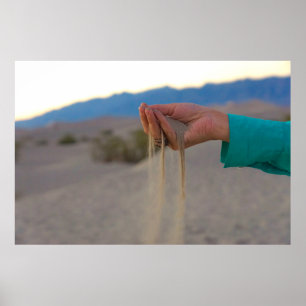 POSTER DESERT DURING NIGHTTIME