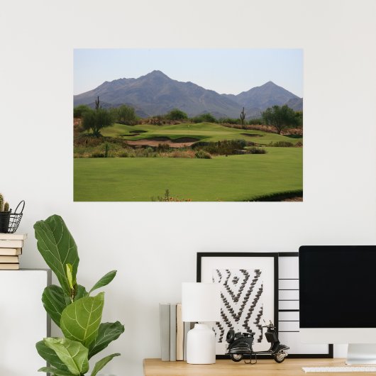 Poster Desert Golf (Bureau à domicile)