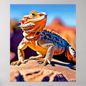 Poster Desert Lizard Gros plan (Devant)