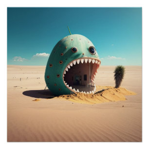 Poster Desert Monstre
