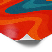 Poster Désert Psychédélique au Soleil Tourbillonnant (Coin)