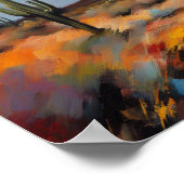 Poster Desert Rain Abstract Afbeelding (Hoek)