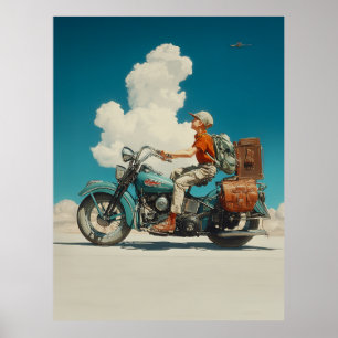 Poster Desert Ride Adventure Escape