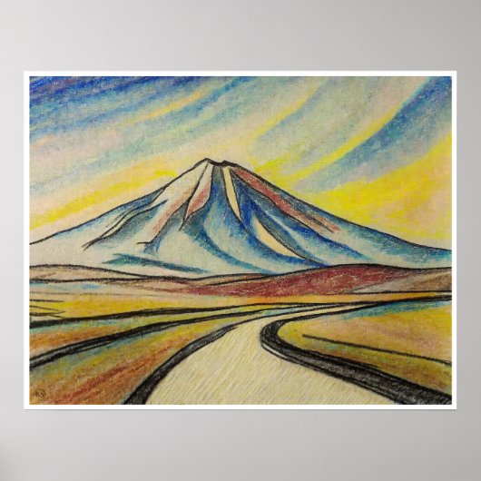 Poster Desert Road - Archivage Art Imprimer (Devant)