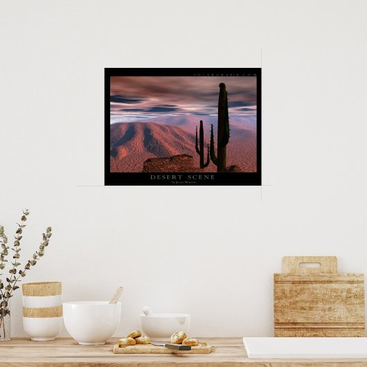Poster Desert Scene (Cuisine)
