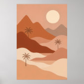 Poster Desert Serenity | Boho Style Wall Art (Devant)