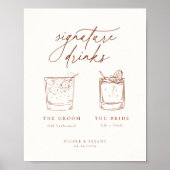 Poster Desert Sienna Signature Boissons (Devant)