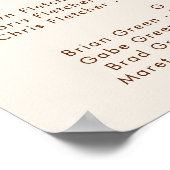 Poster Désert simple | Siège Alphabétique Blanc Naturel (Coin)