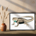 Poster Desert Spiny Lizard Art Reptile Animal Nature<br><div class="desc">Décorez votre espace avec ce joli dessin d'un lézard. Ça fait un grand cadeau ! Vous pouvez le customiser et ajouter du texte. Consultez ma boutique pour trouver beaucoup d'autres articles assortis et d'autres modèles!</div>