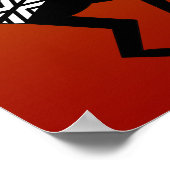 Poster Désert Tribal Sun Sud-Ouest Design Kokopelli (Coin)