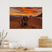 Poster Deserts | Bactrian Camel Egypt Sand Dune (Cuisine)