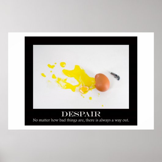 Poster Désespoir (Devant)