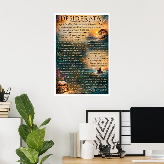 Poster Desiderata  (Bureau à domicile)