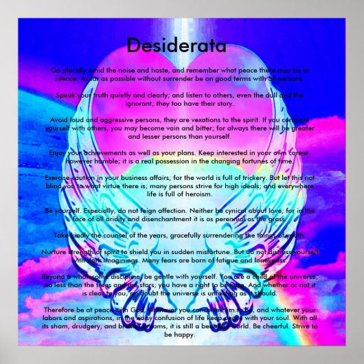 Poster Desiderata (Devant)