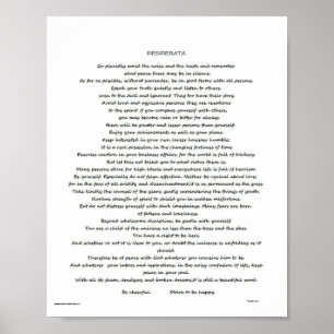 POSTER DESIDERATA