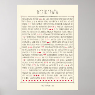 Poster Desiderata